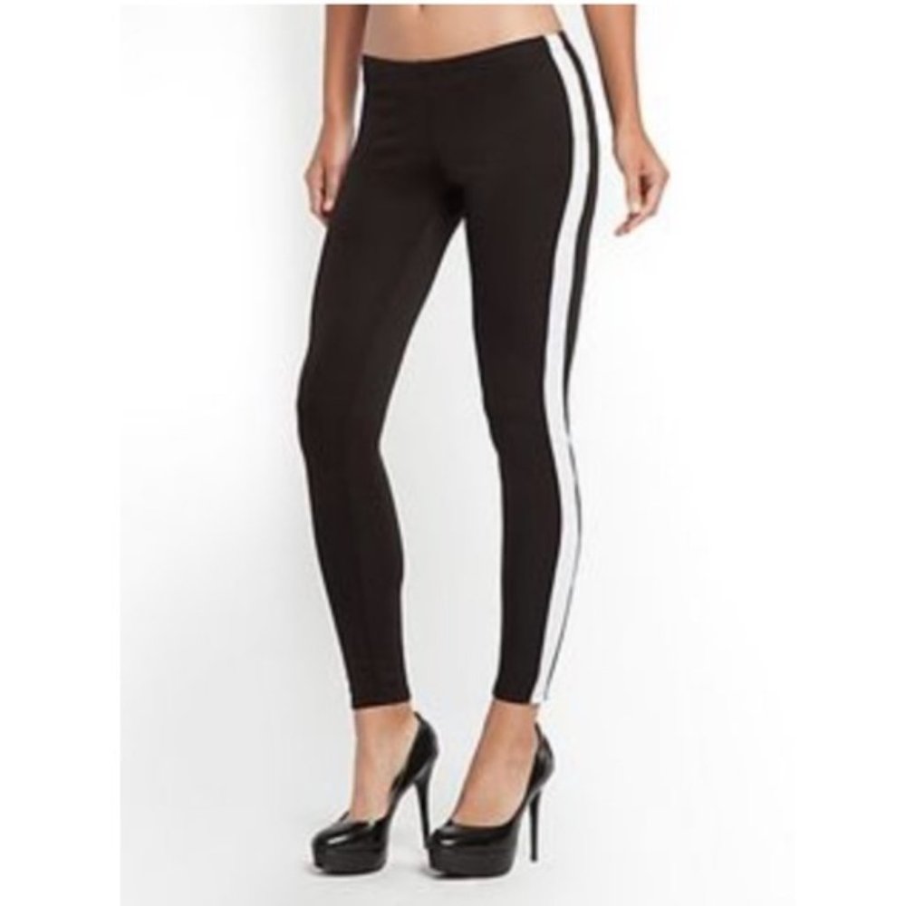 H&M Leggings w/ White Stripes on the Side, XS